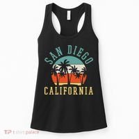 San Diego California Summer Vacation Retro Women's Tank Top thumb 0