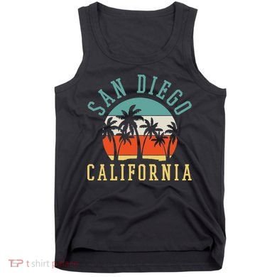 San Diego California Summer Vacation Retro Tank Top