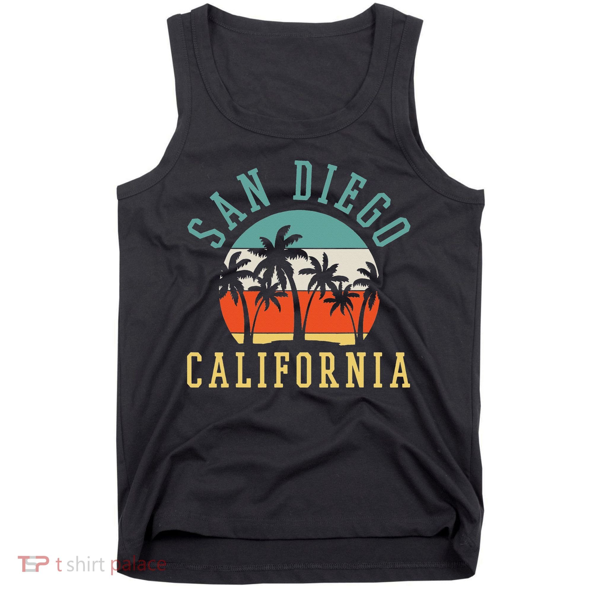 San Diego California Summer Vacation Retro Tank Top