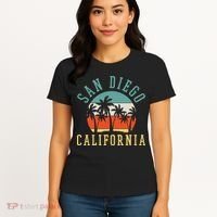 San Diego California Summer Vacation Retro Women's T-Shirt thumb 4