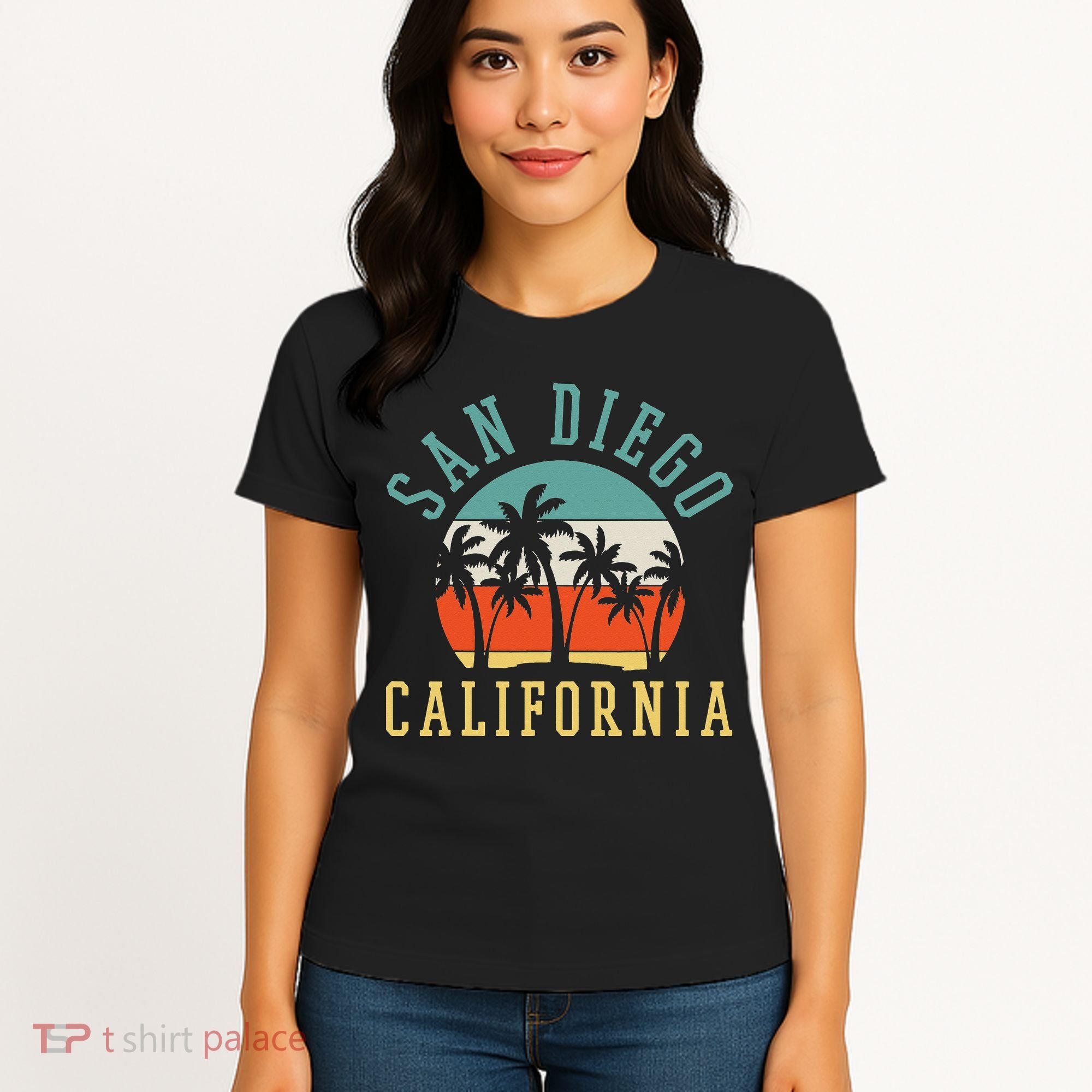 San Diego California Summer Vacation Retro Women's T-Shirt