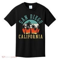 San Diego California Summer Vacation Retro Kids T-Shirt thumb 0