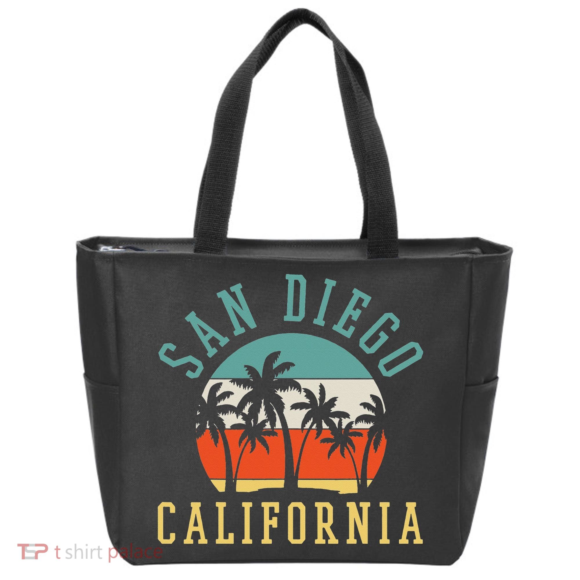 San Diego California Summer Vacation Retro Tote Bag