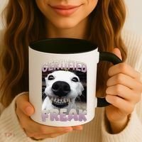 Silly Dog Certified Freak Dog I Got That Dog In Me Meme Coffee Mug thumb 3