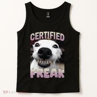 Silly Dog Certified Freak Dog I Got That Dog In Me Meme Tank Top thumb 2
