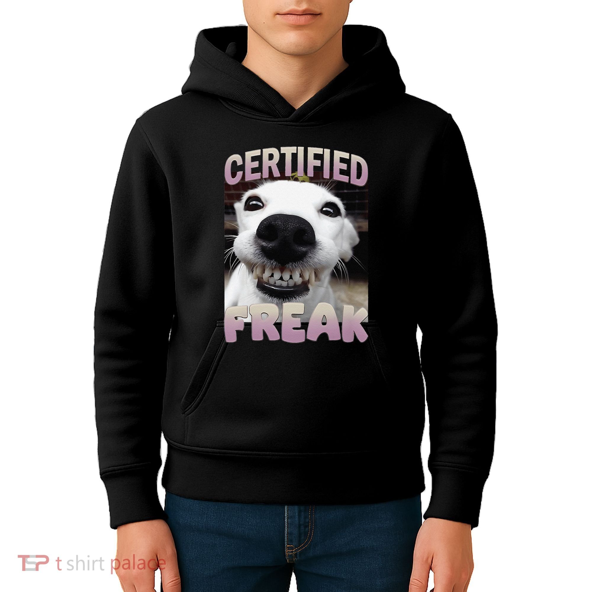 Silly Dog Certified Freak Dog I Got That Dog In Me Meme Kids Hoodie