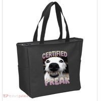 Silly Dog Certified Freak Dog I Got That Dog In Me Meme Tote Bag thumb 2