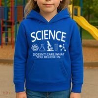 Science Doesn't Care What You Believe In Kids Hoodie thumb 3
