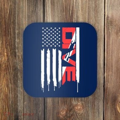 Scuba Diving Diver Down Flag | Scuba Diver | Scuba Diving Coaster