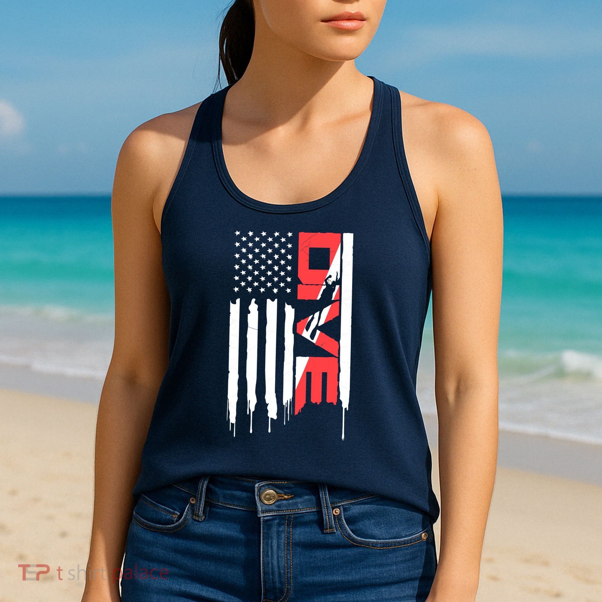 Scuba Diving Diver Down Flag | Scuba Diver | Scuba Diving Women's Tank Top