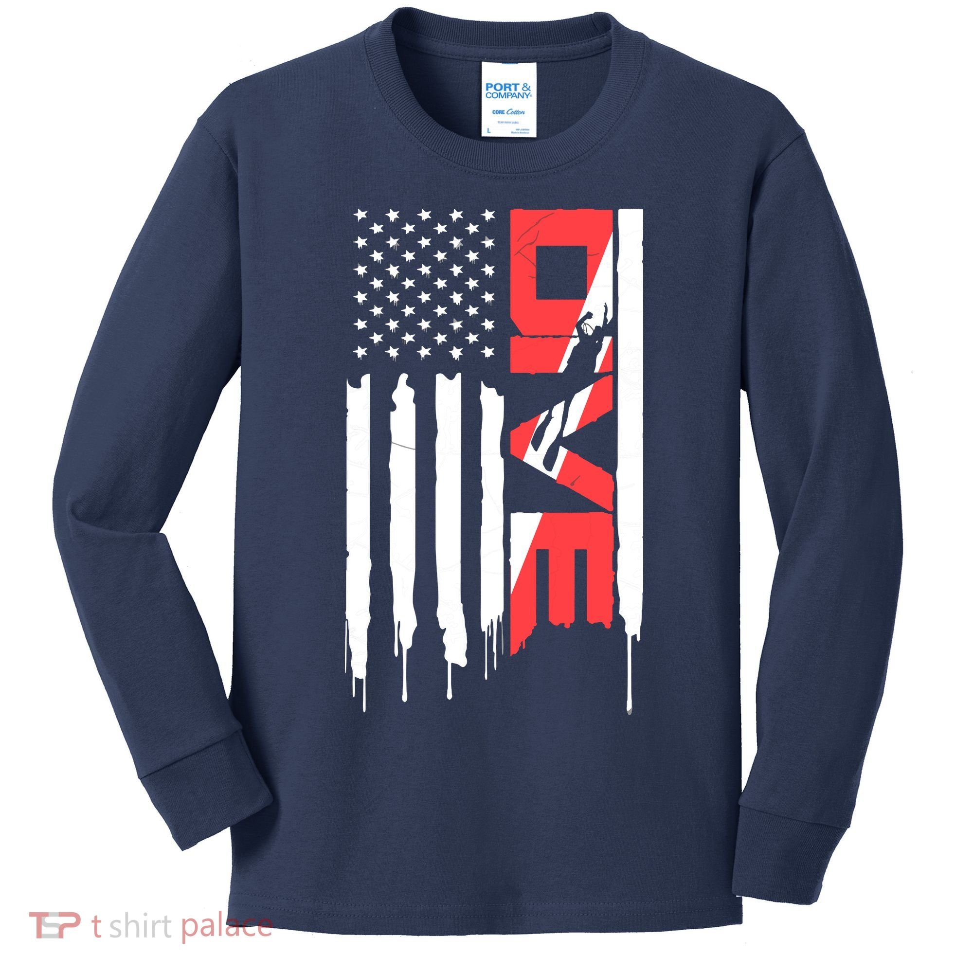 Scuba Diving Diver Down Flag | Scuba Diver | Scuba Diving Kids Long Sleeve Shirt