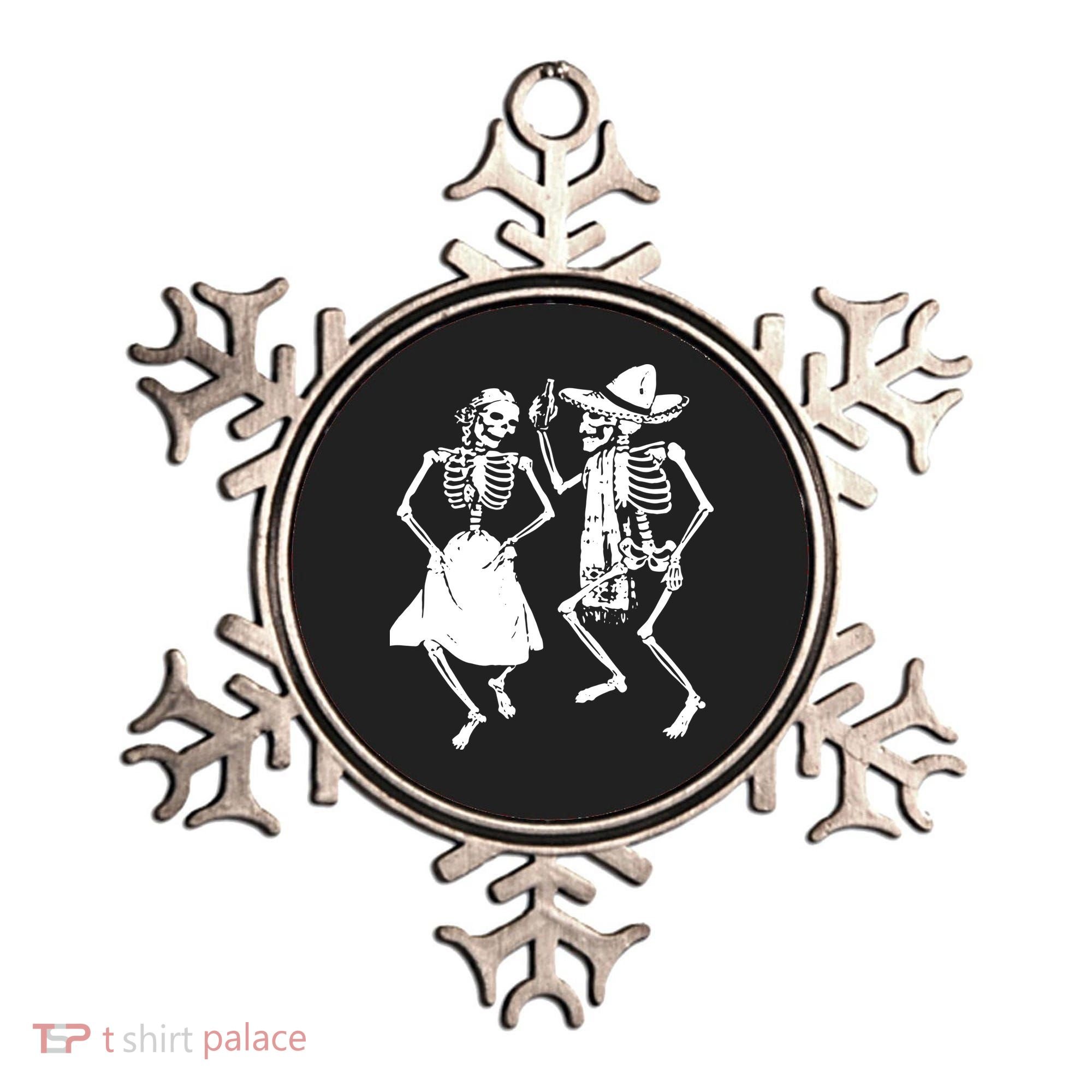 Skeletons Dancing Day Of Dead Dia De Los Muertos Halloween Party Skeleton Ornament