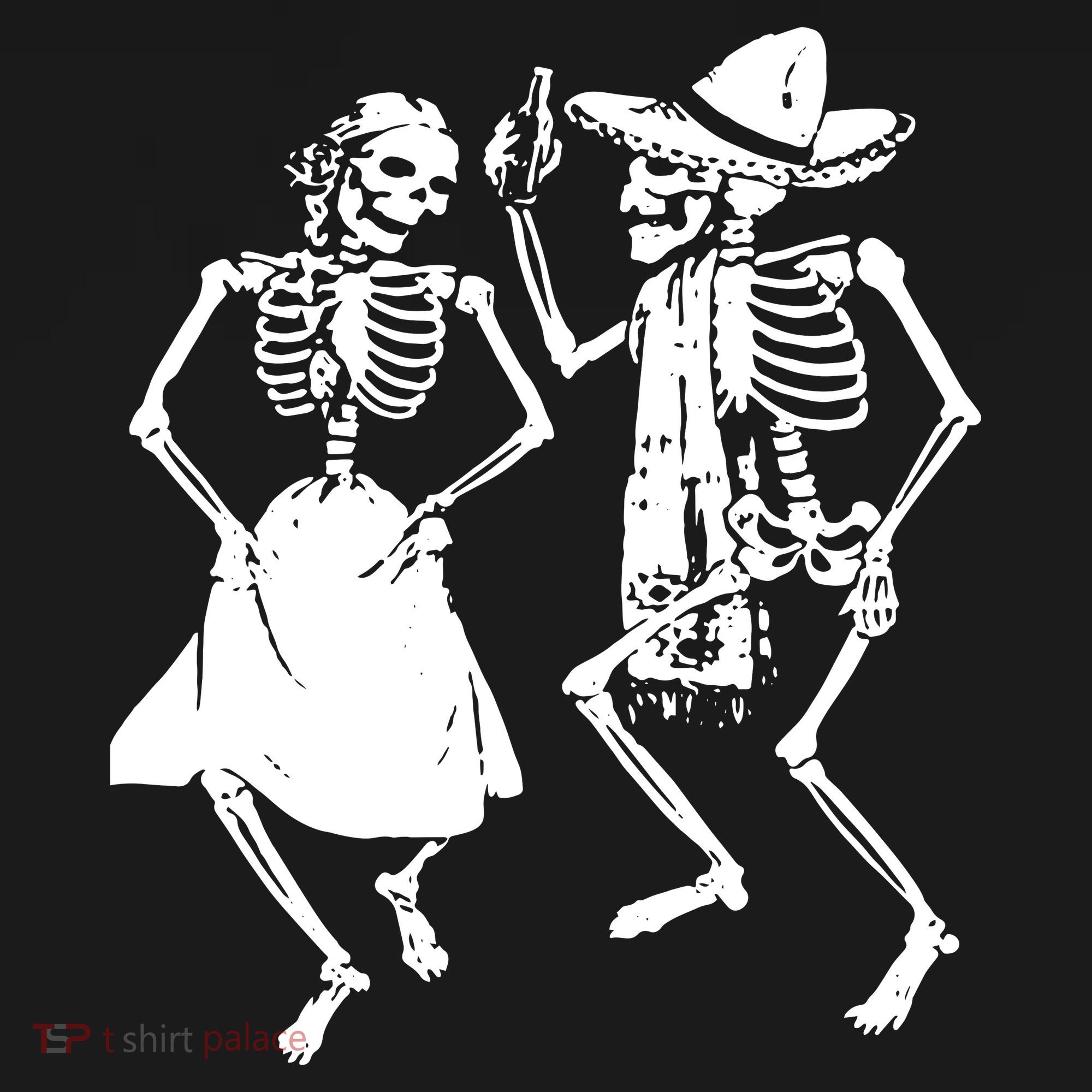 Skeletons Dancing Day Of Dead Dia De Los Muertos Halloween Party Skeleton Women's Tank Top