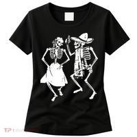 Skeletons Dancing Day Of Dead Dia De Los Muertos Halloween Party Skeleton Women's T-Shirt thumb 0