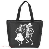 Skeletons Dancing Day Of Dead Dia De Los Muertos Halloween Party Skeleton Tote Bag thumb 0