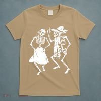 Skeletons Dancing Day Of Dead Dia De Los Muertos Halloween Party Skeleton T-Shirt thumb 5