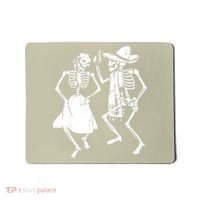 Skeletons Dancing Day Of Dead Dia De Los Muertos Halloween Party Skeleton Mousepad thumb 0