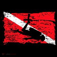 Scuba Diving Diver Down Flag Awesome Marine Diver Dive Gift Backpack thumb 2