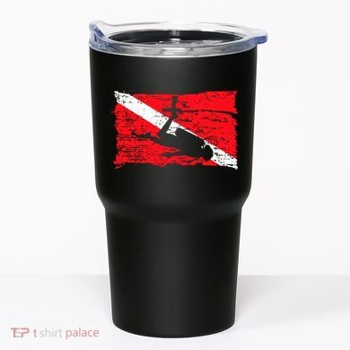 Scuba Diving Diver Down Flag Awesome Marine Diver Dive Gift Tumbler
