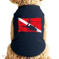 Scuba Diving Diver Down Flag Awesome Marine Diver Dive Gift Doggie Tank thumb 0