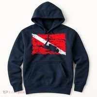 Scuba Diving Diver Down Flag Awesome Marine Diver Dive Gift Hoodie thumb 0