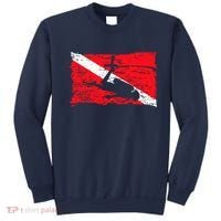 Scuba Diving Diver Down Flag Awesome Marine Diver Dive Gift Sweatshirt thumb 0