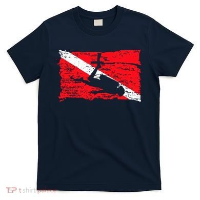 Scuba Diving Diver Down Flag Awesome Marine Diver Dive Gift T-Shirt