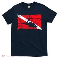 Scuba Diving Diver Down Flag Awesome Marine Diver Dive Gift T-Shirt thumb 0