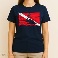Scuba Diving Diver Down Flag Awesome Marine Diver Dive Gift T-Shirt thumb 4