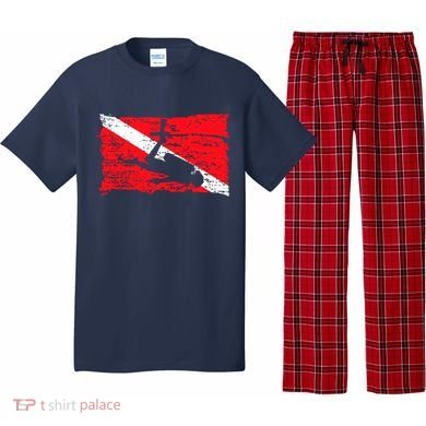 Scuba Diving Diver Down Flag Awesome Marine Diver Dive Gift Pajama Set