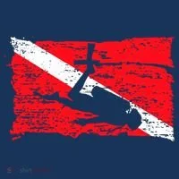 Scuba Diving Diver Down Flag Awesome Marine Diver Dive Gift Women's Hoodie thumb 2