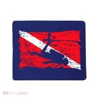 Scuba Diving Diver Down Flag Awesome Marine Diver Dive Gift Mousepad thumb 0