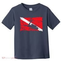 Scuba Diving Diver Down Flag Awesome Marine Diver Dive Gift Toddler T-Shirt thumb 0