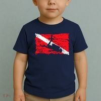 Scuba Diving Diver Down Flag Awesome Marine Diver Dive Gift Toddler T-Shirt thumb 2