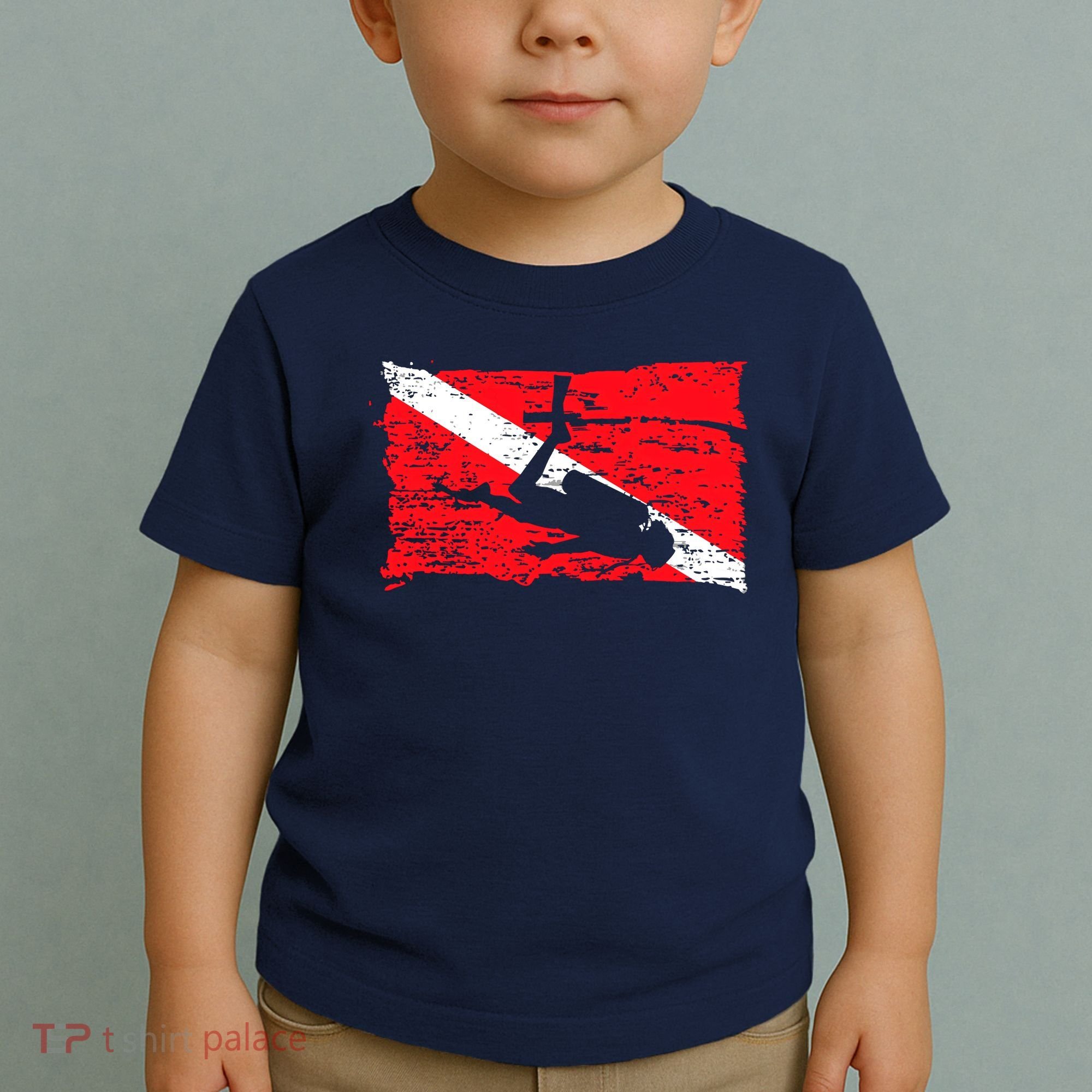 Scuba Diving Diver Down Flag Awesome Marine Diver Dive Gift Toddler T-Shirt