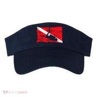 Scuba Diving Diver Down Flag Awesome Marine Diver Dive Gift Visor thumb 0