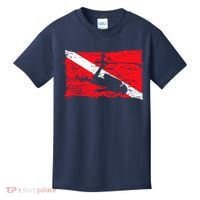 Scuba Diving Diver Down Flag Awesome Marine Diver Dive Gift Kids T-Shirt thumb 0