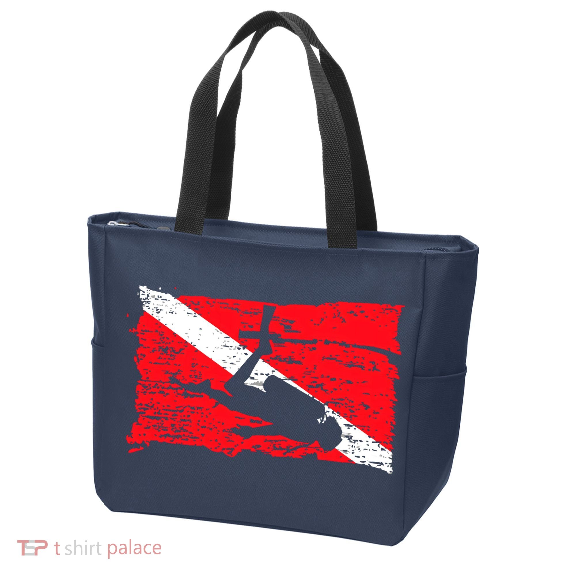Scuba Diving Diver Down Flag Awesome Marine Diver Dive Gift Tote Bag