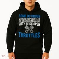 Some Do Drugs Other Pop BOTTLES Funny Mechanic Hoodie thumb 2