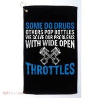 Some Do Drugs Other Pop BOTTLES Funny Mechanic Golf Towel thumb 0