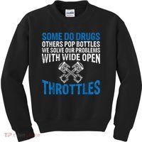 Some Do Drugs Other Pop BOTTLES Funny Mechanic Kids Sweatshirt thumb 0