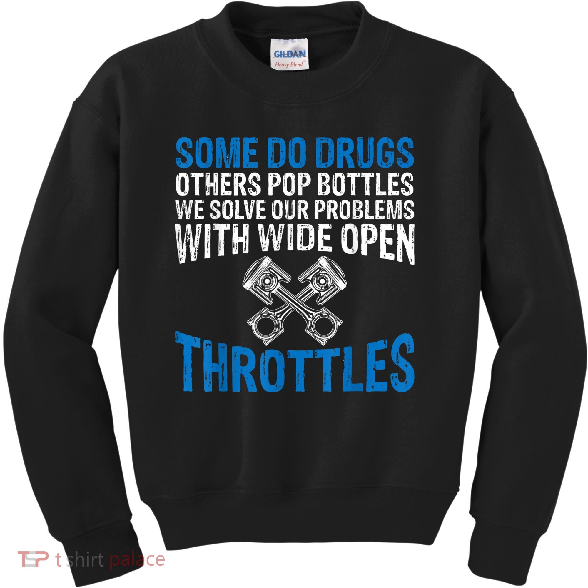 Some Do Drugs Other Pop BOTTLES Funny Mechanic Kids Sweatshirt