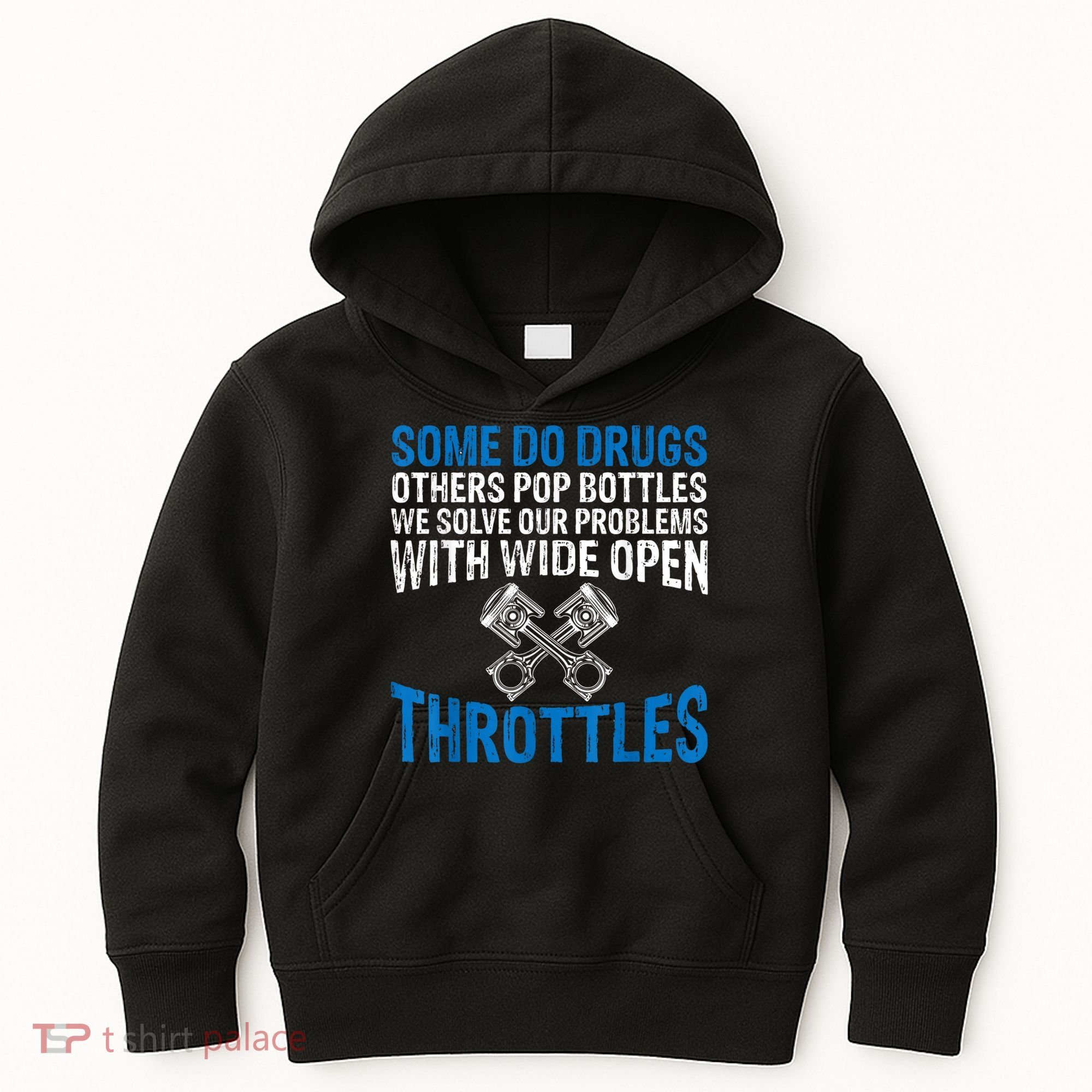Some Do Drugs Other Pop BOTTLES Funny Mechanic Kids Hoodie