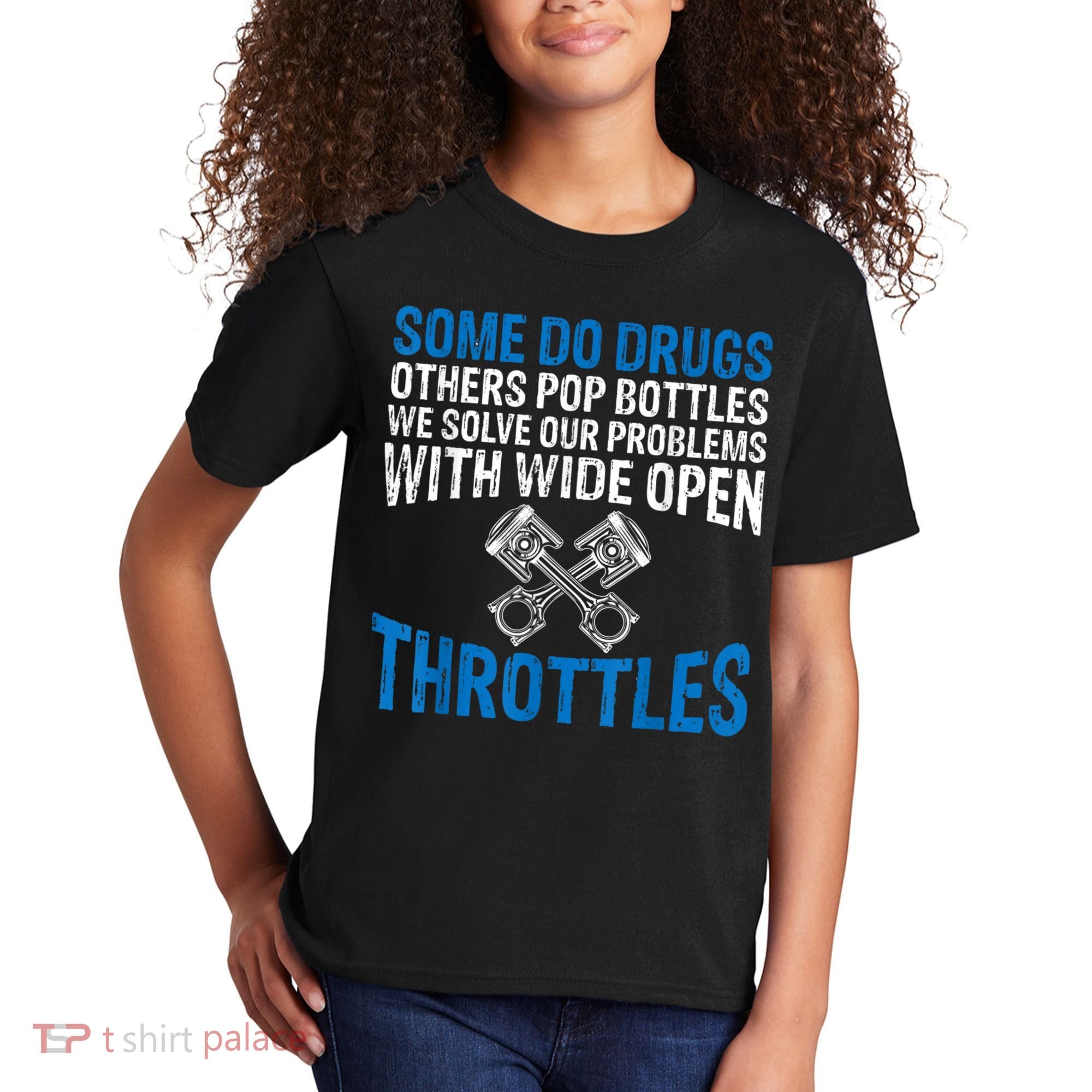 Some Do Drugs Other Pop BOTTLES Funny Mechanic Kids T-Shirt
