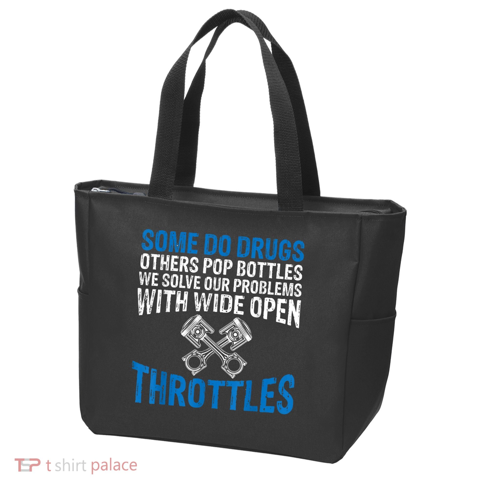 Some Do Drugs Other Pop BOTTLES Funny Mechanic Tote Bag