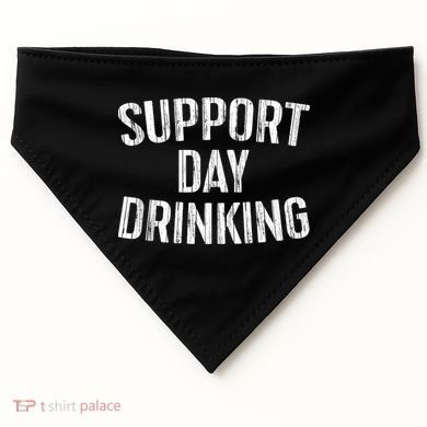 Support Day Drinking USA-Made Doggie Bandana