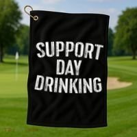 Support Day Drinking Golf Towel thumb 1