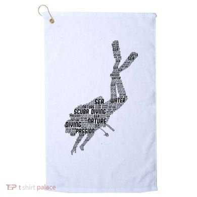 Scuba Diving Diver Dive Golf Towel