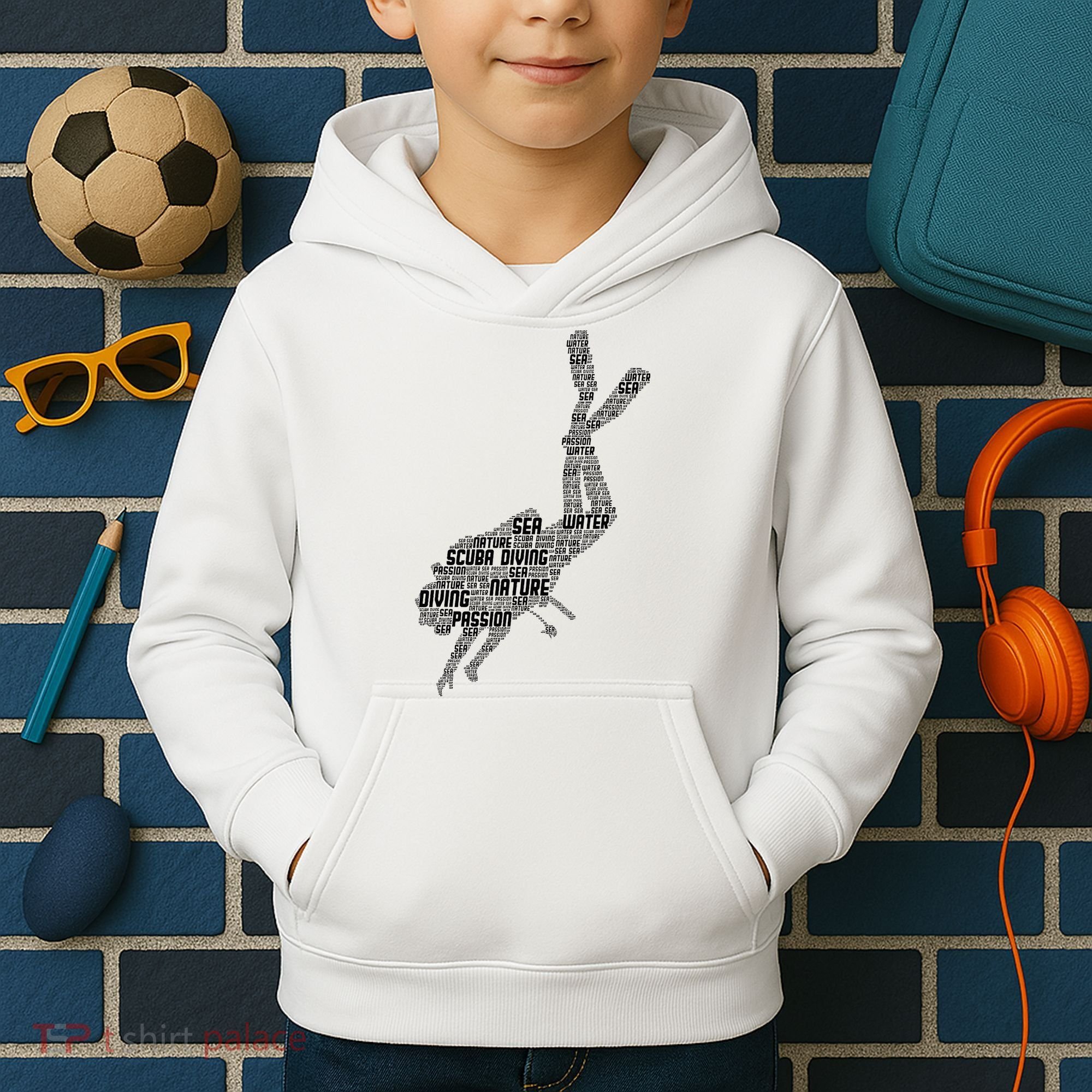 Scuba Diving Diver Dive Kids Hoodie