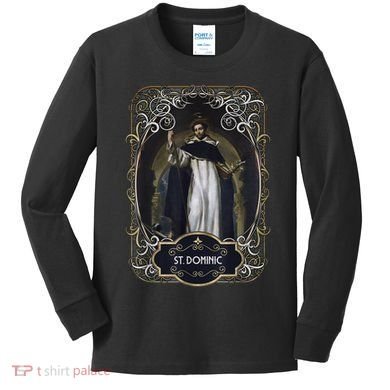 St. Dominic De Guzman Catholic Saint Kids Long Sleeve Shirt